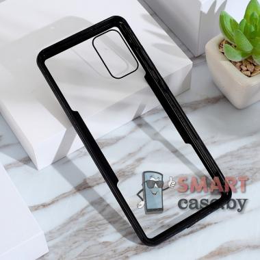 Противоударный чехол для Samsung Galaxy S20 Plus силикон+пластик (Чёрный)