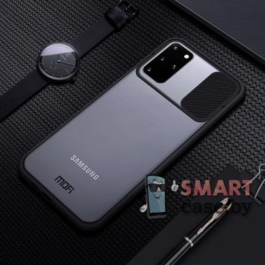 Противоударный чехол MOFI XINDUN пластик+силикон для Samsung Galaxy S20 Plus силикон+пластик (Чёрный)