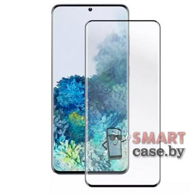 Защитное стекло для Samsung Galaxy S20 Plus 5D,11H с полной проклейкой (Чёрное)