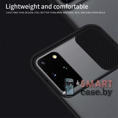 Противоударный чехол MOFI XINDUN пластик+силикон для Samsung Galaxy S20 Plus силикон+пластик (Чёрный)