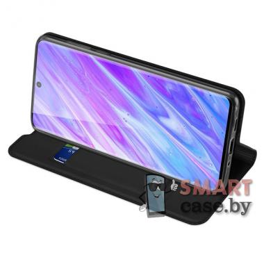 Антимаркий чехол-книга с карманом для Samsung Galaxy S20 PU-кожа (Чёрный)