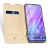 Антимаркий чехол-книга с карманом для Samsung Galaxy S20 PU-кожа (Золотой)