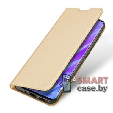 Антимаркий чехол-книга с карманом для Samsung Galaxy S20 PU-кожа (Золотой)
