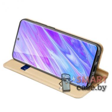 Антимаркий чехол-книга с карманом для Samsung Galaxy S20 PU-кожа (Золотой)