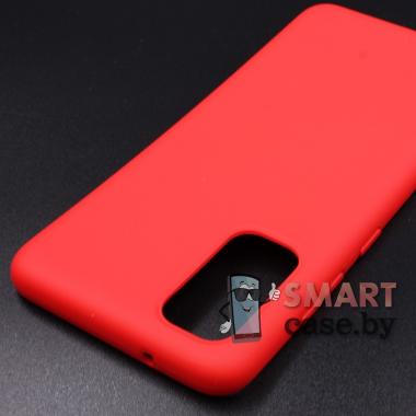 Силиконовый чехол Silicone Cover Soft-touch для Samsung Galaxy S20 (Красный)
