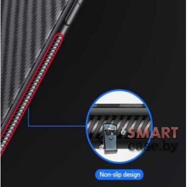 Чехол для Samsung Galaxy S20 силиконовый Carbon Fiber