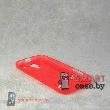 Ультратонкий чехол для Samsung Galaxy S4 mini силиконовый 0,5 мм (красный) 