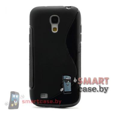 Силиконовый чехол для Samsung Galaxy S4 mini S-Shape (Черный) 