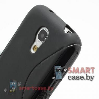 Силиконовый чехол для Samsung Galaxy S4 mini S-Shape (Черный) 