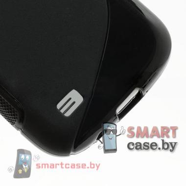 Силиконовый чехол для Samsung Galaxy S4 mini S-Shape (Черный) 