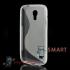 Силиконовый чехол для Samsung Galaxy S4 mini S-Shape (Прозрачный) 