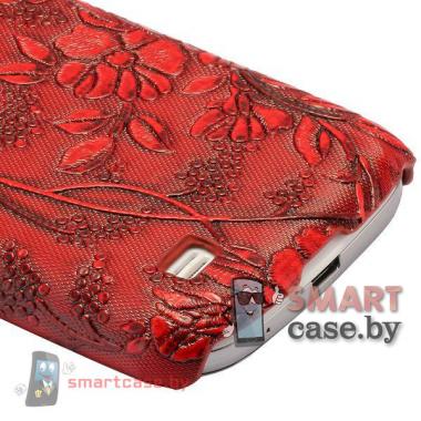 Чехол для Samsung Galaxy S4 mini Grape Vine (Бордовый) 