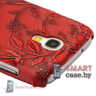 Чехол для Samsung Galaxy S4 mini Grape Vine (Бордовый) 