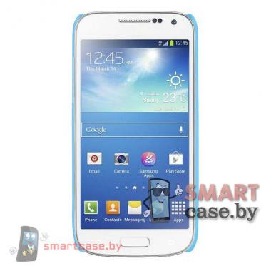 Чехол для Samsung Galaxy S4 mini пластиковый Софт Тач (Легкий голубой)