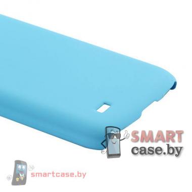 Чехол для Samsung Galaxy S4 mini пластиковый Софт Тач (Легкий голубой)