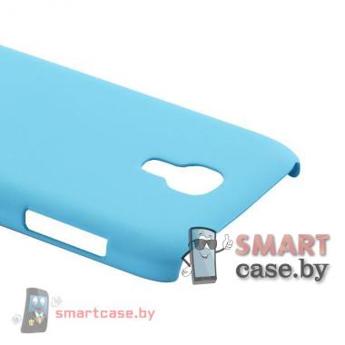 Чехол для Samsung Galaxy S4 mini пластиковый Софт Тач (Легкий голубой)