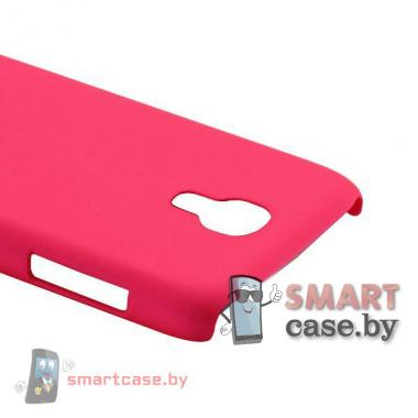 Чехол для Samsung Galaxy S4 mini пластиковый Софт Тач (Горячий розовый)