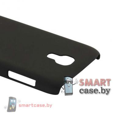 Чехол для Samsung Galaxy S4 mini пластиковый Софт Тач (Черный)