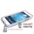Бампер для Samsung Galaxy S4 mini ультратонкий Love Mei (серебро)