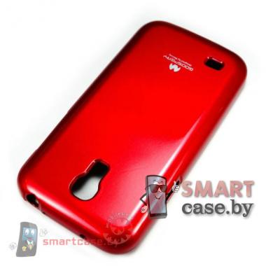 Чехол для Samsung Galaxy S4 mini силиконовый Mercury (бордовый глянец)