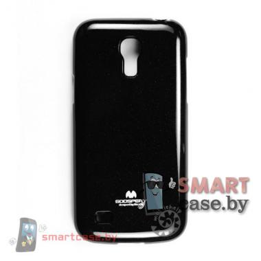 Чехол для Samsung Galaxy S4 mini силиконовый Mercury (черный глянец)