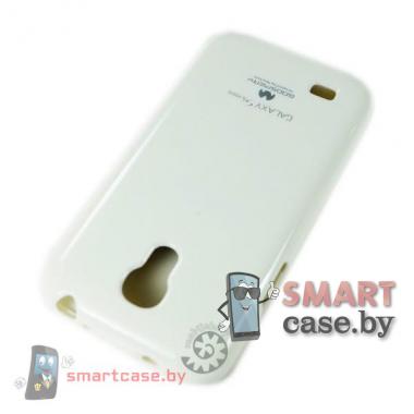 Чехол для Samsung Galaxy S4 mini силиконовый Mercury (белый глянец)