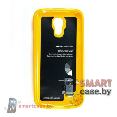 Чехол для Samsung Galaxy S4 mini силиконовый Mercury (ярко желтый глянец)