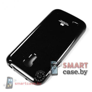 Чехол для Samsung Galaxy S4 mini силиконовый Mercury (черный глянец)