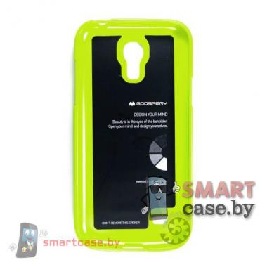Чехол для Samsung Galaxy S4 mini силиконовый Mercury (салатовый глянец)