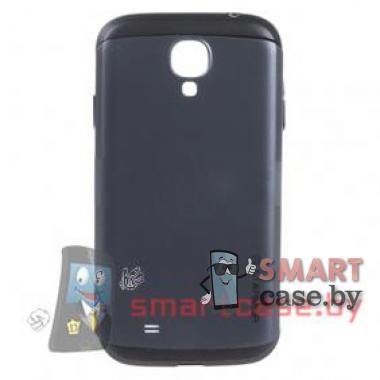 Чехол для Samsung Galaxy S4 mini гибридный Slim Armor  (Синий-черный) 