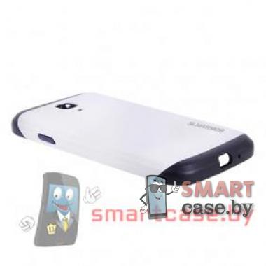 Чехол для Samsung Galaxy S4 mini гибридный Slim Armor  (Белый)  