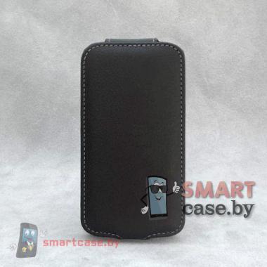 Кожаный чехол для Samsung Galaxy S4 iCon Style (черный)
