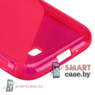 Чехол для Samsung Galaxy S4 силиконовый S-shape (розовый)