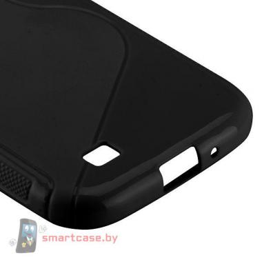 Чехол для Samsung Galaxy S4 силиконовый S-shape (черный)