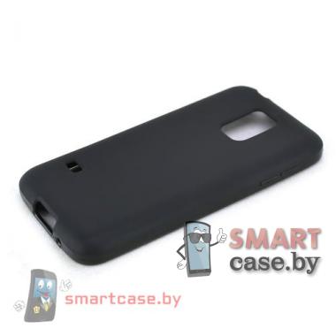 Силиконовый чехол для Samsung Galaxy S5 mini ультратонкий 0,5мм (черный)