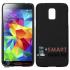 Ультратонкий пластиковый чехол для Samsung Galaxy S5 mini софт-тач (Черный)