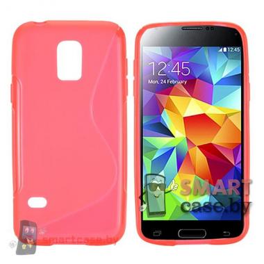 Чехол для Samsung Galaxy S5 mini силиконовый (красный)