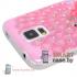  Силиконовый чехол для Samsung Galaxy S5 со стразами  (Розовый павлин)