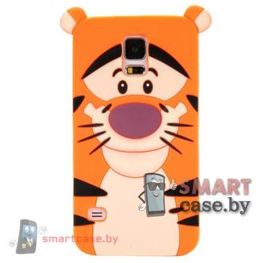Силиконовый чехол для Samsung Galaxy S5 (тигр)