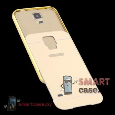 Кейс для Samsung Galaxy S5 алюминий+оргстекло (Золото)