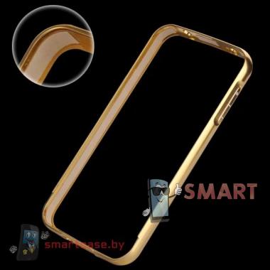 Кейс для Samsung Galaxy S5 алюминий+оргстекло (Золото)