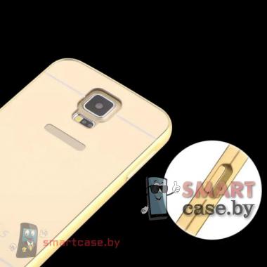 Кейс для Samsung Galaxy S5 алюминий+оргстекло (Золото)