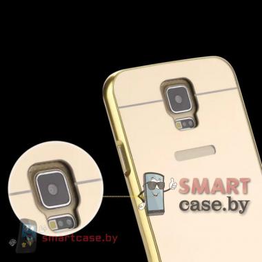 Кейс для Samsung Galaxy S5 алюминий+оргстекло (Золото)