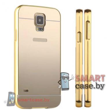 Кейс для Samsung Galaxy S5 алюминий+оргстекло (Золото)