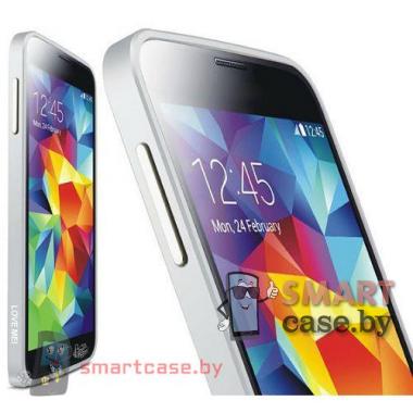 Бампер для Samsung Galaxy S5 алюминиевый Love Mei (серебро)