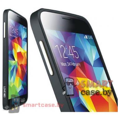 Бампер для Samsung Galaxy S5 алюминиевый Love Mei (черный)