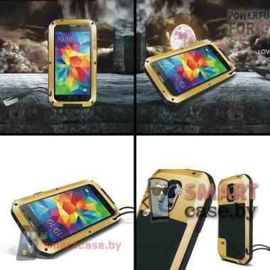 Экстремальный чехол для Samsung Galaxy S5 алюминиевый Love Mei (черный)