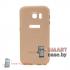 Алюминиевый бампер + крышка софт тач для Samsung Galaxy S6 (Золотой)