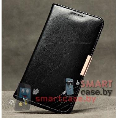  Чехол книжка для Samsung Galaxy S6 кожаный Kalaideng Genuine Series (Черный)