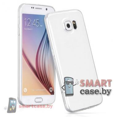 Чехол-накладка для Samsung Galaxy S6 от HOCO силиконовый (серебро)